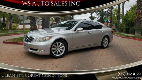 2007 Lexus LS 460 for sale at WS AUTO SALES INC in El Cajon CA