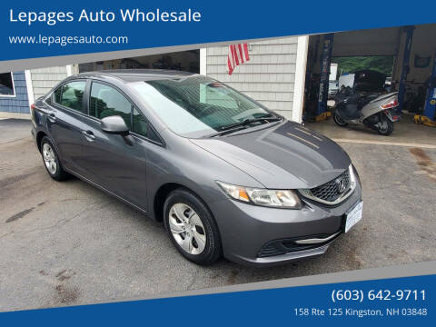 2013 Honda Civic for sale at Lepages Auto Wholesale in Kingston NH