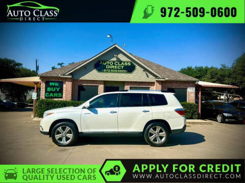 2013 Toyota Highlander for sale at Auto Class Direct in Plano TX