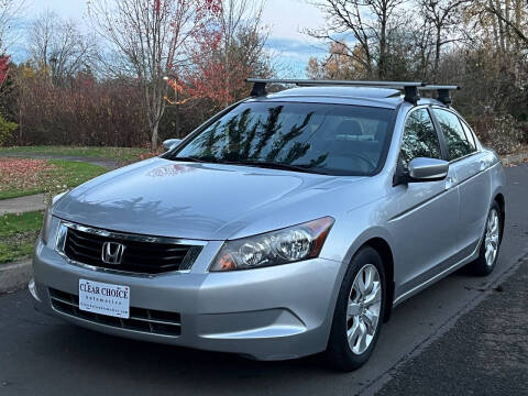 2008 Honda Accord for sale at CLEAR CHOICE AUTOMOTIVE in Milwaukie OR