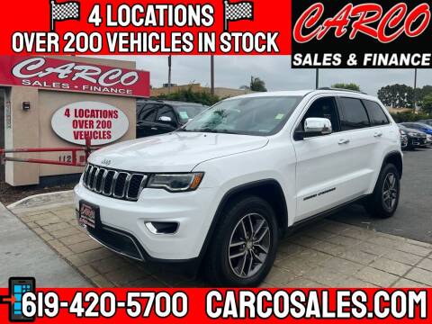 2017 Jeep Grand Cherokee for sale at CARCO OF POWAY in Poway CA