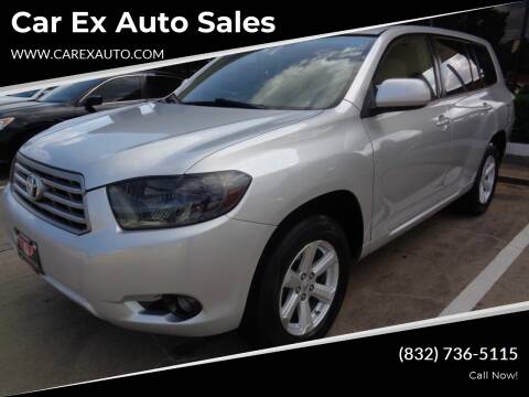 2008 Toyota Highlander for sale at Car Ex Auto Sales in Houston TX
