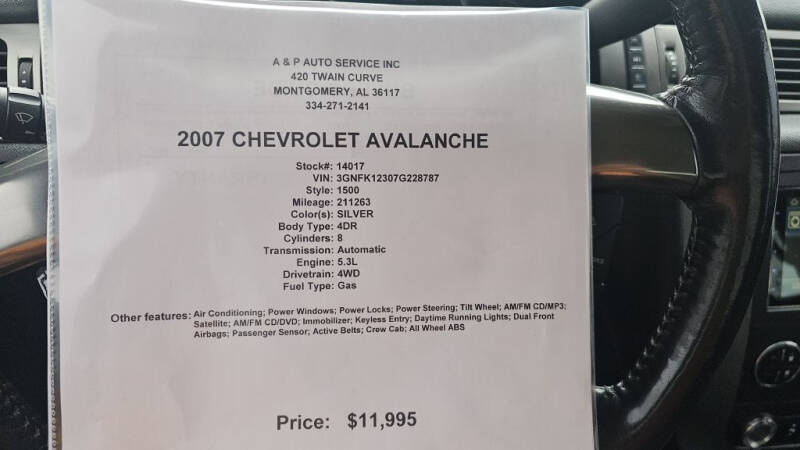 2007 Chevrolet Avalanche LT photo 21