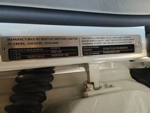 2013 Bentley Continental GT V8