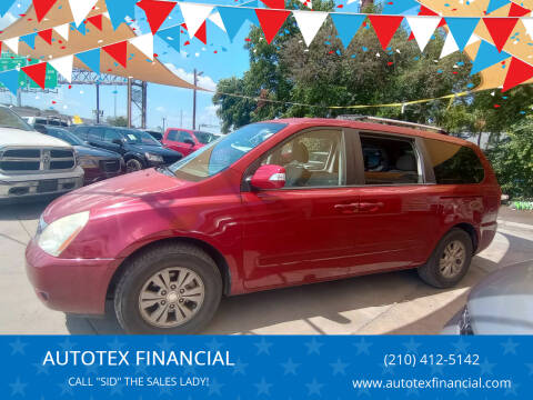 2012 Kia Sedona for sale at AUTOTEX FINANCIAL in San Antonio TX
