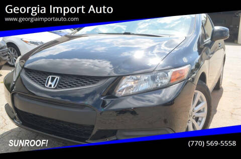 2012 Honda Civic for sale at Georgia Import Auto in Alpharetta GA