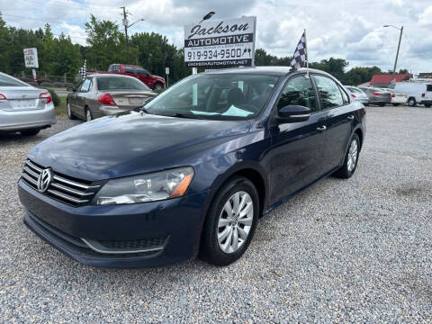 2013 Volkswagen Passat for sale at Jackson Automotive in Smithfield NC