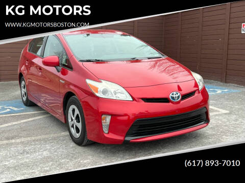 2013 Toyota Prius for sale at KG MOTORS in West Newton MA