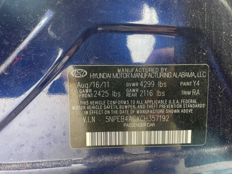 2012 Hyundai Sonata GLS