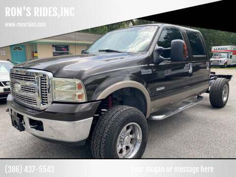 2006 Ford F-250 Super Duty for sale at RON'S RIDES,INC in Bunnell FL