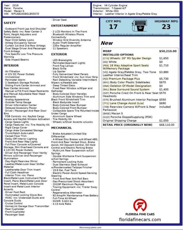 2016 Porsche Macan S