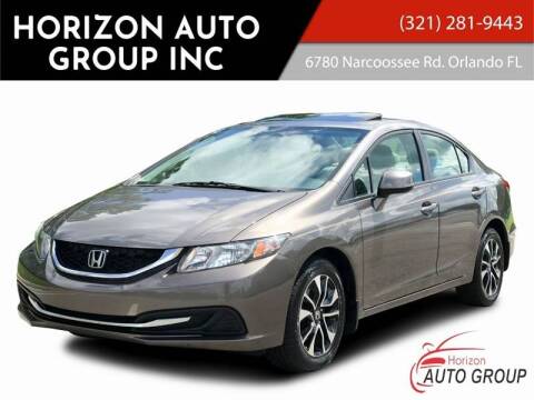 2013 Honda Civic for sale at HORIZON AUTO GROUP INC in Orlando FL