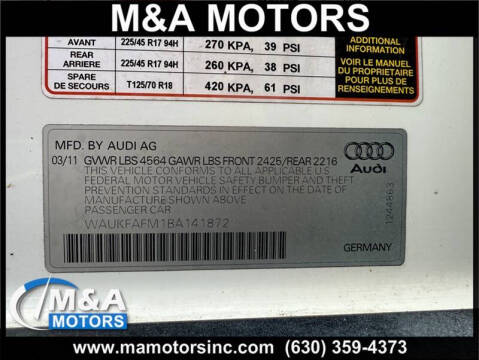 2011 Audi A3 2.0T Premium Plus