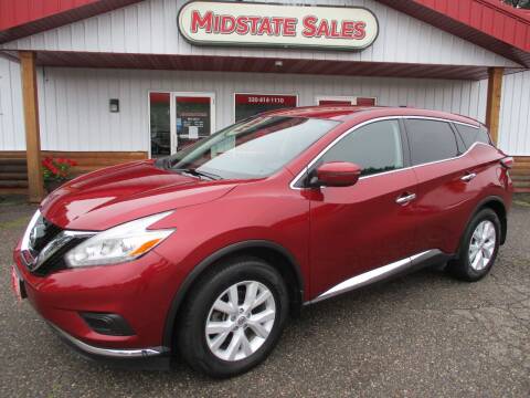2017 Nissan Murano for sale at Midstate Sales in Foley MN