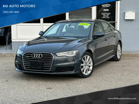 2016 Audi A6 for sale at 810 AUTO MOTORS in Abington MA