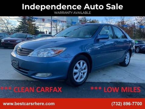 2003 Toyota Camry for sale at Independence Auto Sale in Bordentown NJ