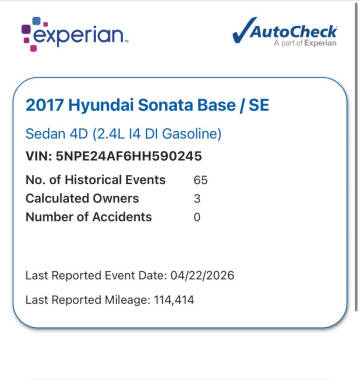 2017 Hyundai Sonata SE