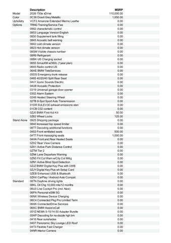 2026 BMW 7 Series 750e xDrive