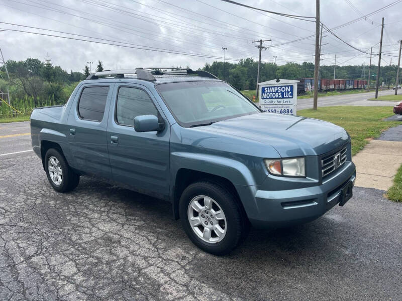 2007 Honda Ridgeline for sale at SIMPSON MOTORS in Youngstown OH