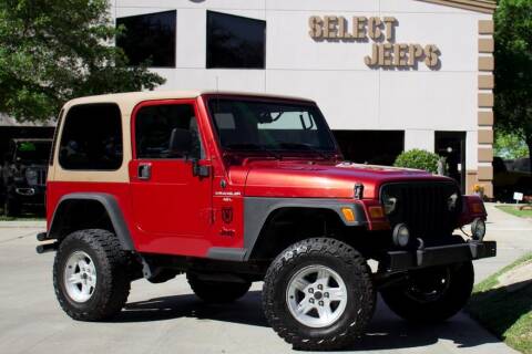 1998 Jeep Wrangler for sale at SELECT JEEPS INC in League City TX