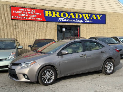 2014 Toyota Corolla for sale at Broadway Motoring Inc. in Ayer MA