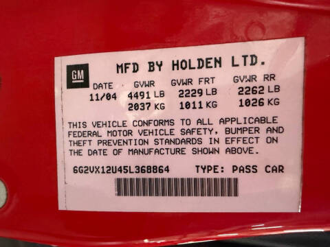 2005 Pontiac GTO