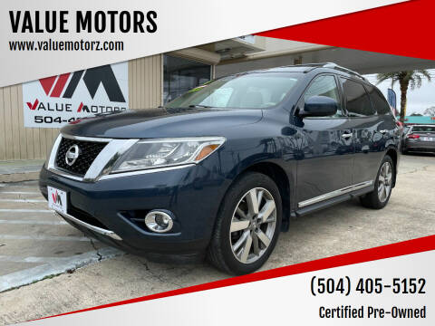 2014 Nissan Pathfinder Hybrid for sale at VALUE MOTORS in Kenner LA