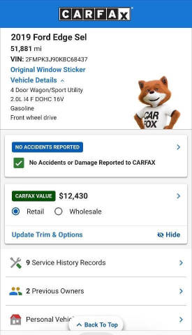 2019 Ford Edge SEL