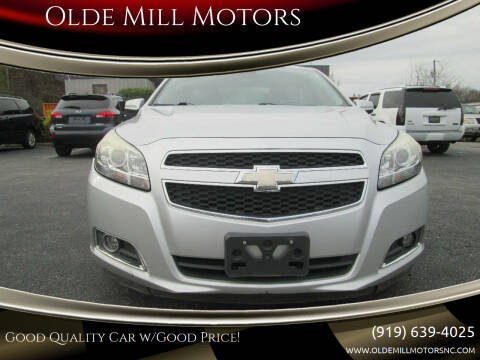 2013 Chevrolet Malibu for sale at Olde Mill Motors in Angier NC