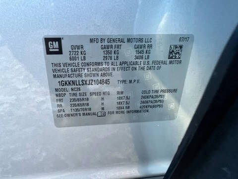 2018 GMC Acadia SLE-2