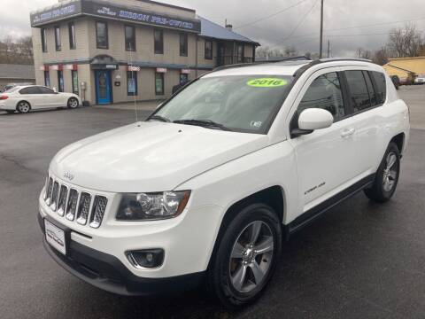 2016 Jeep Compass for sale at Sisson Pre-Owned in Uniontown PA