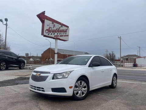 2013 Chevrolet Cruze for sale at Southwest Car Sales in Oklahoma City OK
