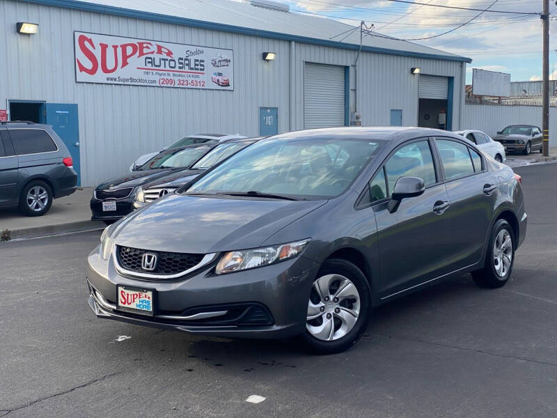 2013 Honda Civic for sale at SUPER AUTO SALES STOCKTON in Stockton CA