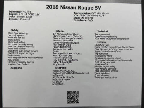 2018 Nissan Rogue SV