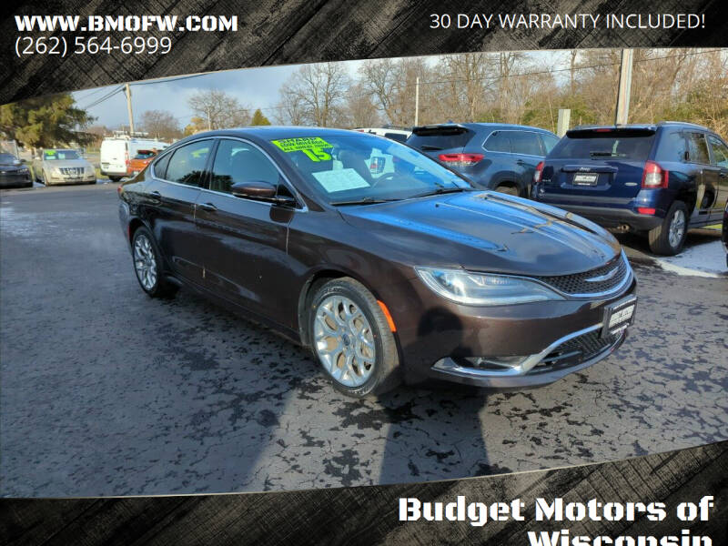 2015 Chrysler 200 for sale at Budget Motors of Wisconsin in Racine WI