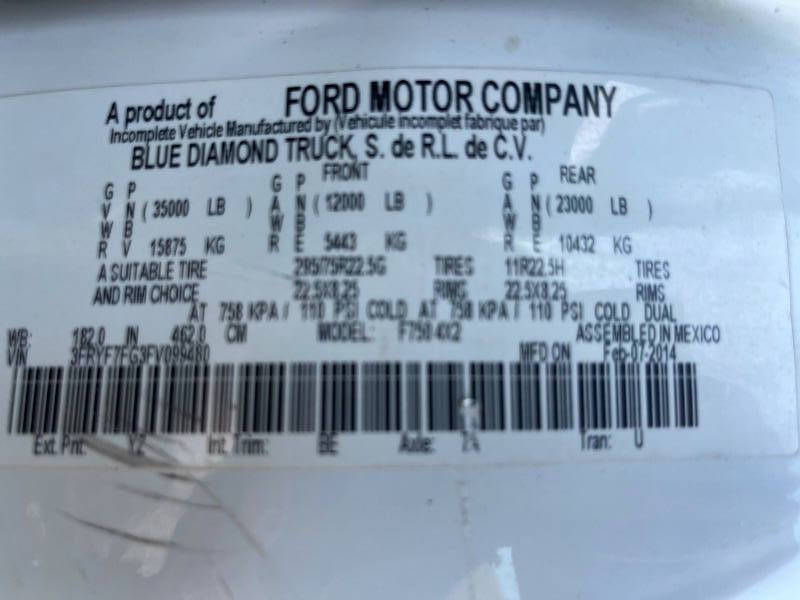 2015 Ford F-750 Super Duty