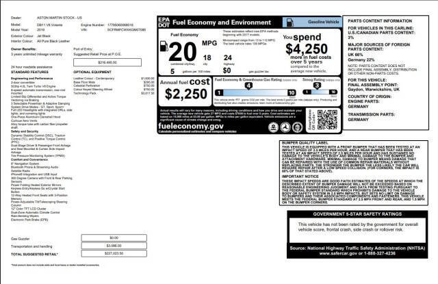 2019 Aston Martin DB11 Volante