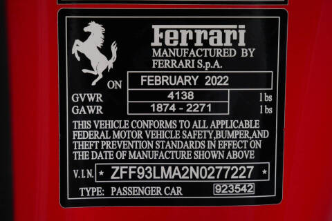 2022 Ferrari F8 Spider