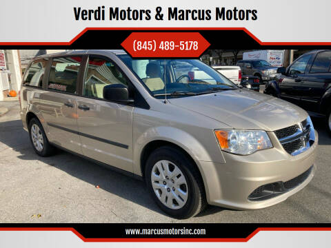 2013 Dodge Grand Caravan for sale at Verdi Motors & Marcus Motors in Pleasant Valley NY