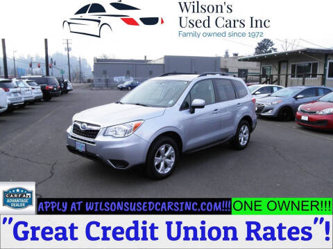 2016 Subaru Forester for sale at Wilson's Used Cars Inc in Eugene OR