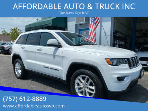 2018 Jeep Grand Cherokee for sale at AFFORDABLE AUTO & TRUCK INC in Virginia Beach VA