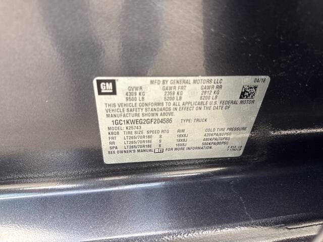 2016 Chevrolet Silverado 2500HD