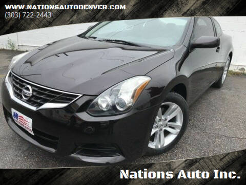 2012 Nissan Altima for sale at Nations Auto Inc. in Denver CO