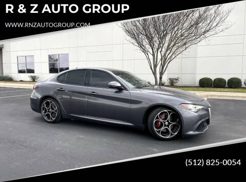 2019 Alfa Romeo Giulia for sale at R & Z AUTO GROUP in Austin TX