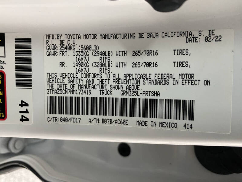 2022 Toyota Tacoma TRD Off-Road