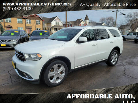 2014 Dodge Durango for sale at AFFORDABLE AUTO, LLC in Green Bay WI