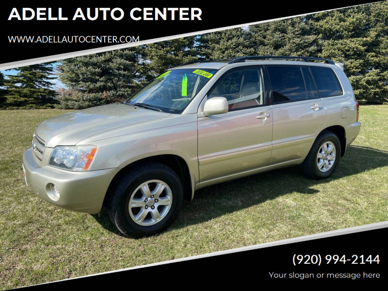 2003 Toyota Highlander for sale at ADELL AUTO CENTER in Waldo WI