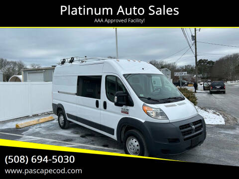 2018 RAM ProMaster for sale at Platinum Auto Sales in South Yarmouth MA