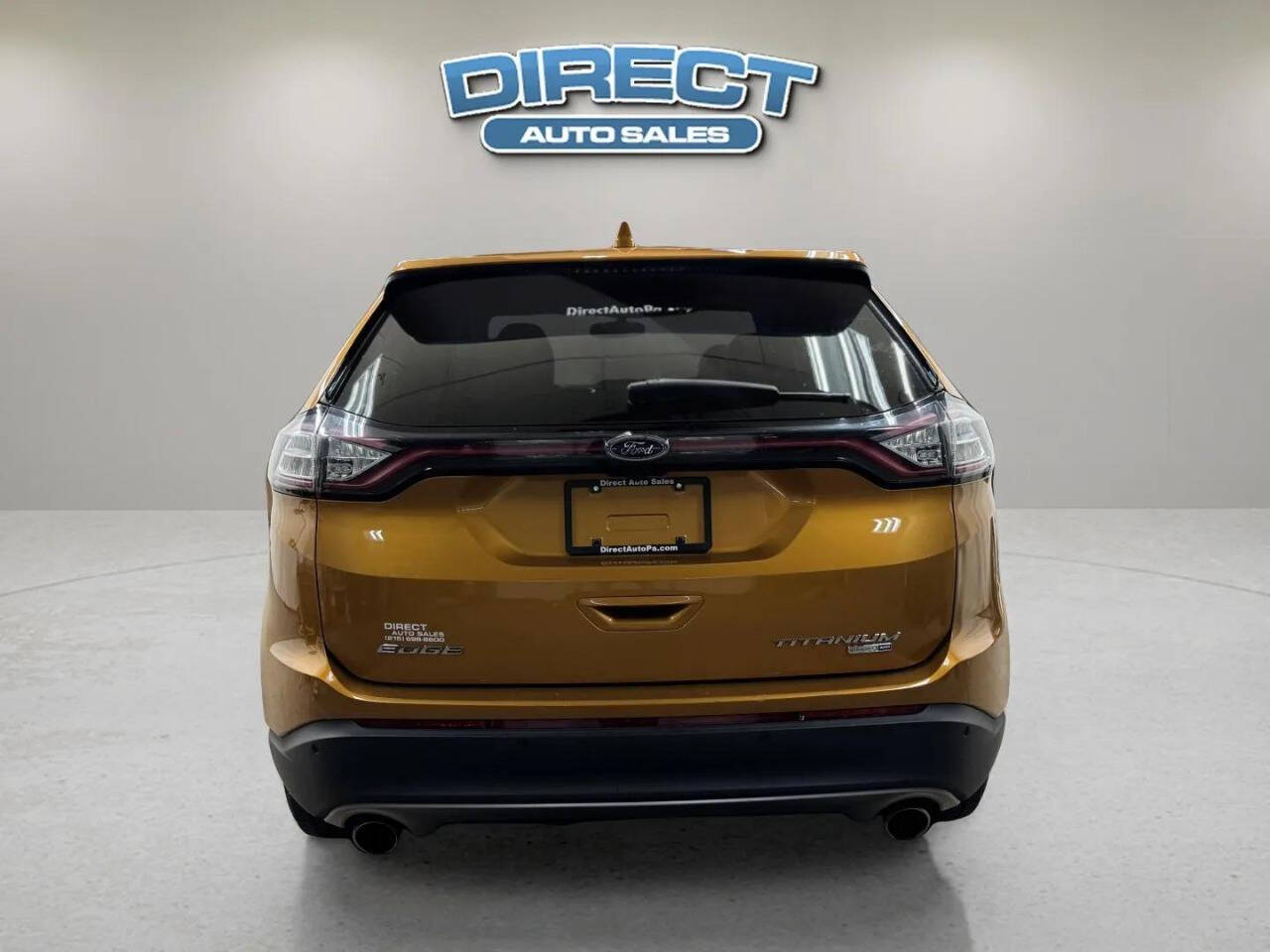2016 Ford Edge Titanium AWD 4dr Crossover - Orange exterior view 5