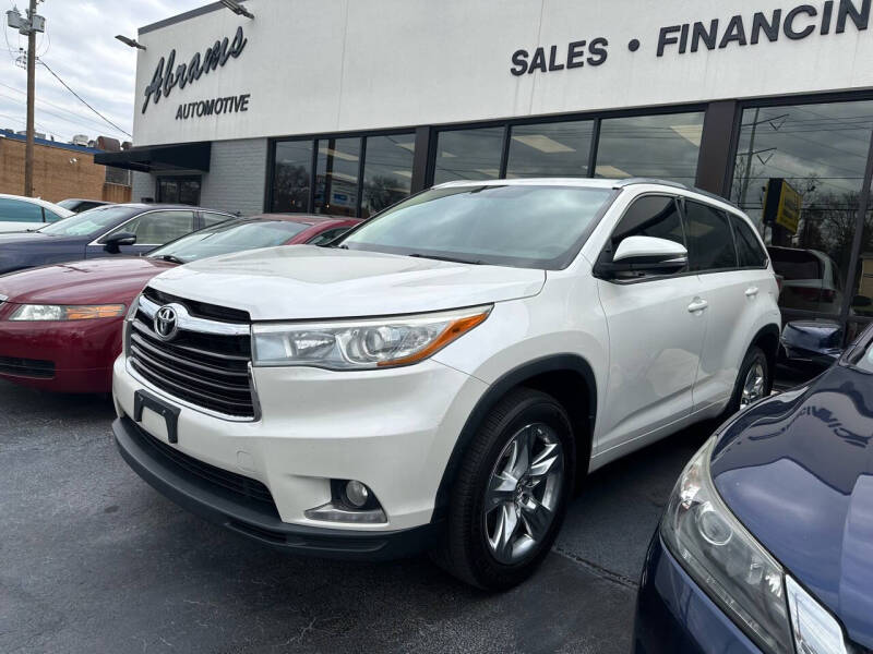 2015 Toyota Highlander for sale at Abrams Automotive Inc in Cincinnati OH